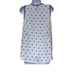 Marc Cain N1 US XS White Black Tennis Ball Print Sleeveless Top NWT $220 Preppy Photo 1