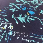 Parker Black Floral Crepe JOELLE Long Sleeve Ruffle Fit Flare Dress Size Small Photo 2