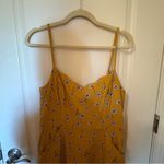 Market & Spruce  Yellow Daisy Jumpsuit size Large Photo 1