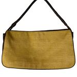 Bottega Veneta Vintage Jute Burlap Leather Trimmed Shoulder Bag Photo 0