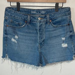 Old Navy  Women's Distressed Blue Jean Shorts Photo 0