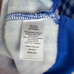 Talbots  Blue Gingham Crewneck Sweatshirt Size LP Preppy Fleece Lined Comfy Cozy Photo 6