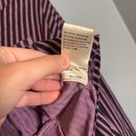 Free People Ophelia Corset Button Down Cropped Purple Stripe Size Small Grunge Photo 10