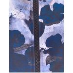 Zyia Active Floral Pro Trainer Blue Gray White Zip Up Active Jacket Small Photo 4