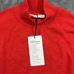 NWT Exlura Women's Bodycon Sweater Dress Size Large Pullover Red Mock Neck Photo 2