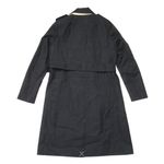 J.Crew NWT Petite 2011 Icon Trench in Black Cotton Double-Breasted Coat 0P Photo 11