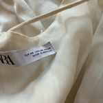 Zara Striped Knot Front Long Tunic Tank Cami White Size XS Photo 7