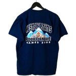 Urban Outfitters 2005 Western States Police & Fire T Shirt Games Mountain Graphic Tee Blue Large Photo 2