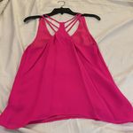 Parker  size small hot pink tank strapppy lined NWOT Photo 4