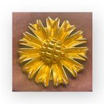 Y2K: Robert Lee Morris 𑁍 Gold Plated Brass Floral Medallion Clutch Crossbody Bag Brown Photo 12