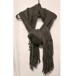 Lucky Brand Dark Grey Solid Brushed Scarf Photo 1