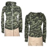 Lululemon Camo Green Hoodie Scuba Heritage 365 Twill Multi Zipper Front Size 4 Photo 11