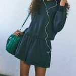 Free People  Such a Flirt Romper in Midnight Navy, NWOT. Size medium . Photo 0