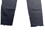 7 For All Mankind Womens Ankle Skinny Jeans Black Size 33 Denim Frayed Hem Photo 1