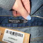 Nasty Gal NWT Organic Denim Distressed High Waist Shorts Blue Size 12 Photo 3