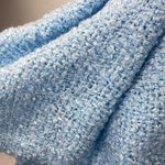 Source Unknown Blue Winter Knit Scarf Warm Thick Wrap Pattern Long for Outdoors Photo 2