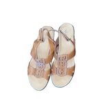 Clarks Sandals Brown Leather Comfort Strappy Wedge Open Toe Walking Shoes sz 11 Photo 6