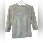 ZARA  Cream Cable Knit 3/4 Sleeve Sweater NWOT Photo 1