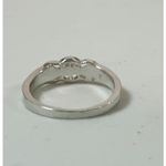 Silver Round Floral Diamond Cut Photo 3