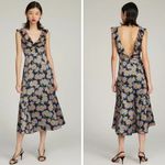 SALONI Holly Midi Dress In Ebony Dragonfruit Print Natural Size 4 Photo 7