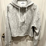 Hollister ‎ Cropped 1/4 Zip-Up Hoodie size Large Photo 0