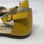 Fly London  Leather Ankle Strap Flats Yellow/Tan Size 40 Photo 8