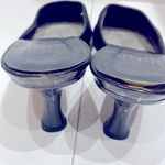 Stuart Weitzman  black fabric shoes. 3”lacquer heels. Leather insole. Size 8. Photo 5