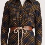 Veronica Beard  Roberta Plaid Long Sleeve Ruffle Flannel Mini Dress US 2 NWT Photo 0