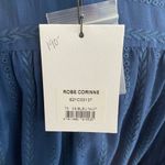 SUNCOO Paris Robe Corinne Midi Dress Royal Blue Embroidered Buttons Size T3 L Size L Photo 9