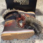 Celebrity Pink Elena Brown Faux Fur Winter Tribal Boots 8M NWB Photo 2