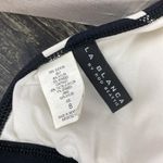La Blanca  Black & White Polka Dot Print Bikini Swim Bathing Suit Top 8 Photo 4