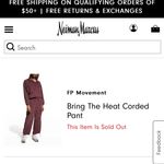 Free People Corduroy Cargo Pants Photo 2