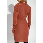 Vivienne Westwood  Brown Fitted Wool Stretch Bodycon Midi Dress “Bea” Size XL Photo 3