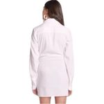 Choosy Crosby St White Plunging V Neck Tie Front Shirt Dress 2 Photo 6
