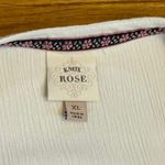 Knox Rose  Womens XL White Sleeveless Button V-neck Babydoll
Shirt Dress Bohemian Photo 8