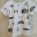 Vintage Cotton Fields by M. Mac fish painted T Photo 6