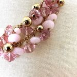 Avon vintage gold tone and pink beaded necklace Gold Photo 1