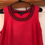 Cable & Gauge  Women’s Coral Knit sleeveless Top with Black Trim. Size L Photo 1
