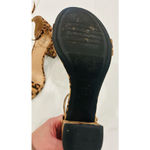 A New Day  Ema Leopard Print Block Heel Sandals Brown Black Size 8 Photo 4
