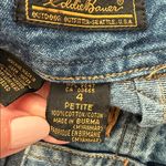 Eddie Bauer Vintage 90s/Y2K  Side Button Denim Jean Midi Skirt Photo 4