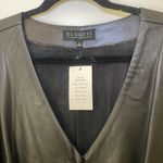 Eloquii NWOT Faux Leather Jumpsuit Black - Women 14 Photo 4