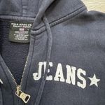 Ralph Lauren VTG Polo Jeans Co.  Y2K Blue Zip Up Embroidered Jacket Womens Sz L Photo 1