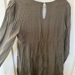 Blue Rain  Taupe Textured V-Neck Top Photo 5