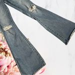 Vervet Verve Flare Jeans Blue with Distressed Details Photo 6