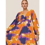 TOCCIN Purple Orange Tie Photo 3