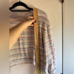 Madewell multi color pastel bubble sleeve light sweater size S Photo 8