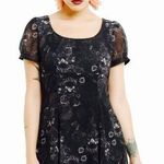 Hot Topic Spin Doctor Scullion Skull Cap Sleeve Dress Photo 0
