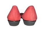 Salvatore Ferragamo Salvatore Ferragamo Women's Red Ribbed Pointed Toe Ballet Flats Size 8 Narrow Photo 4