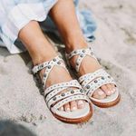 Frye NEW Andora Concho Studded Leather Sandals Photo 1