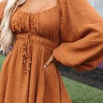 The Post Ali Romper Dress in Copper / Rust Orange Color in Size S Photo 0